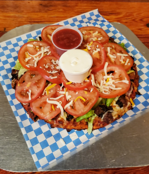 A picture of Pizza Harbor's Taco Pizza